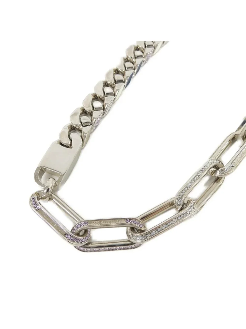 Louis Vuitton Collier Mix Chain Link Patches Necklace